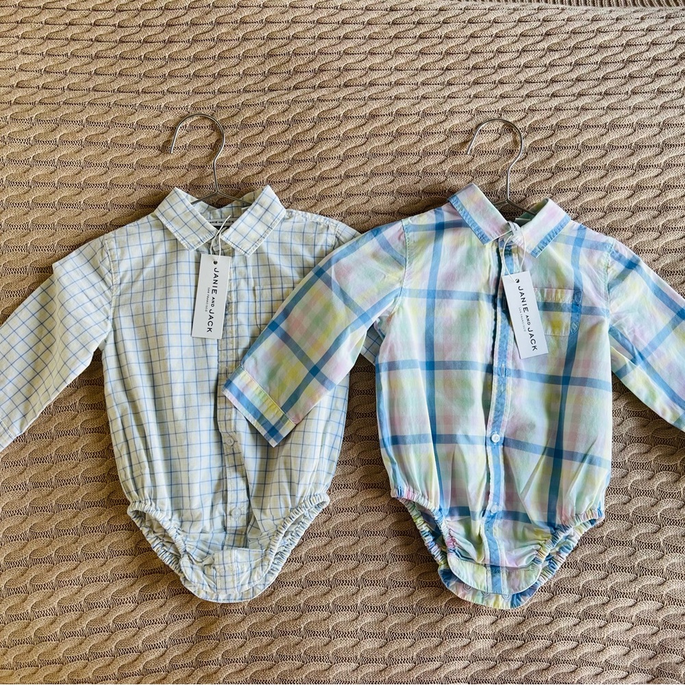 Baby Plaid and Checkered Bodysuits
